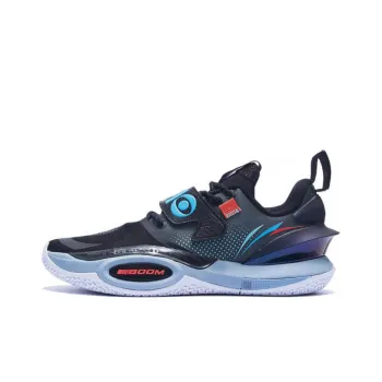 LiNing All City 10 V2 'Obsidian' Cushioned Slip Resistant Rebound Low Top Basketball Shoes Black Gray Color