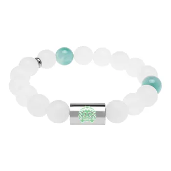 Rastaclat Chalcedony Small Lion Chinese Style Beaded Bracelet Unisex