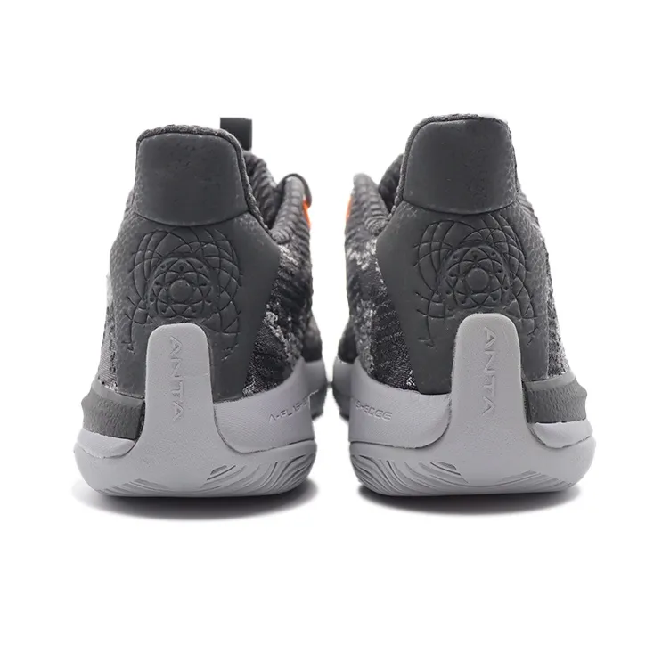 Anta Sky Body 5 Cushioning Anti-Slip And Wear-Resistant Mid-Top Basketball Shoes Gray-4