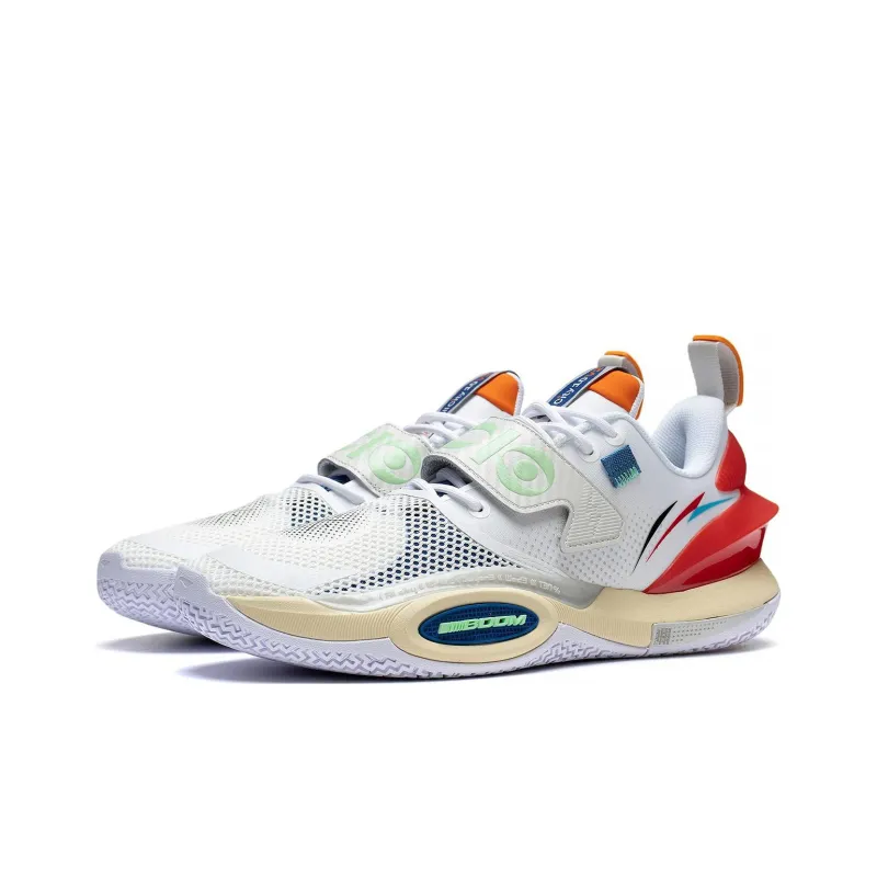 LINING All City 10 V2 Basketball Shoes Men Low Top Standard White/Antarctic Gray-2