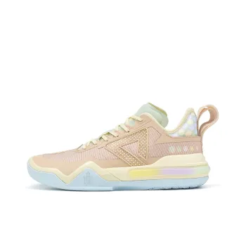 PEAK Wiggins AW1 Anti Slip Wear Resistant Low Top Basketball Shoes Men's Pink Replaceable Version
