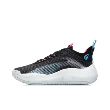 LINING Badfive 1 Basketball Shoes Unisex Low Top Black/Blue/Pink