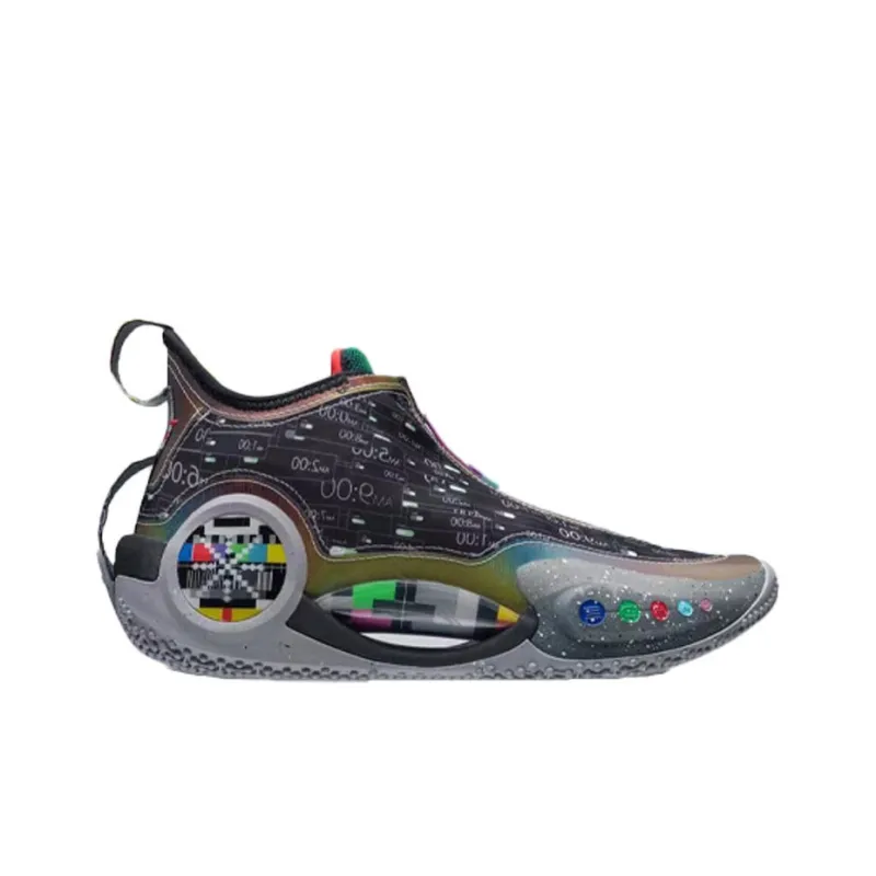 LiNing WOW 9 Cushioning Anti Slip And Wear Resistant Coverage Support Low Top Basketball Shoes Men's Multicolor-1