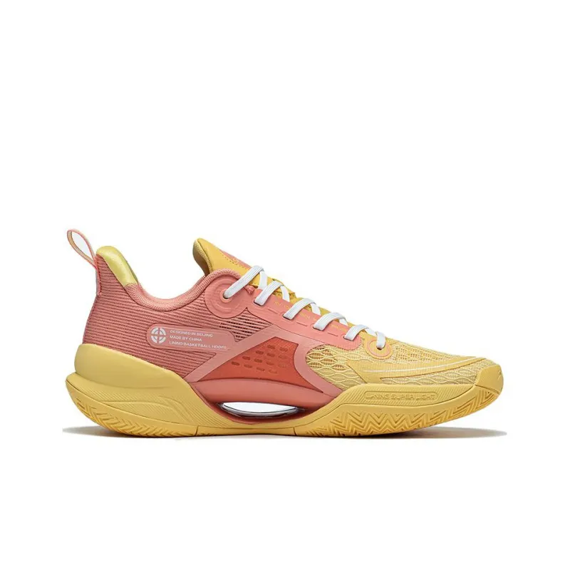LINING Super Light V2 Basketball Shoes Men Low Top Yellow/Pink-1