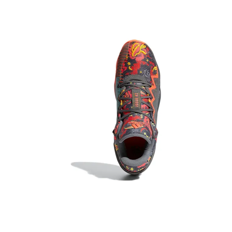 Adidas D.O.N. Issue #2 Floral Grey Solar Red-4