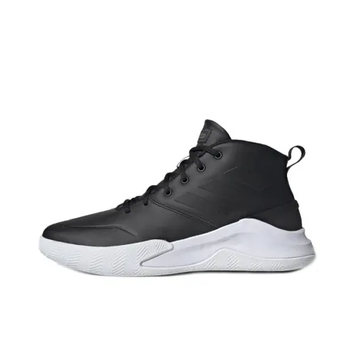 Adidas OwnTheGame Basketball Shoes Men Mid-Top Black