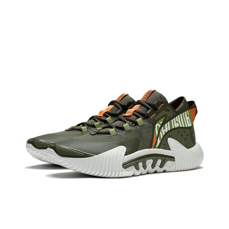 LiNing Badfive 2 Low Cushioning Anti Slip And Wear Resistant Low Top Basketball Shoes Men's Green-2