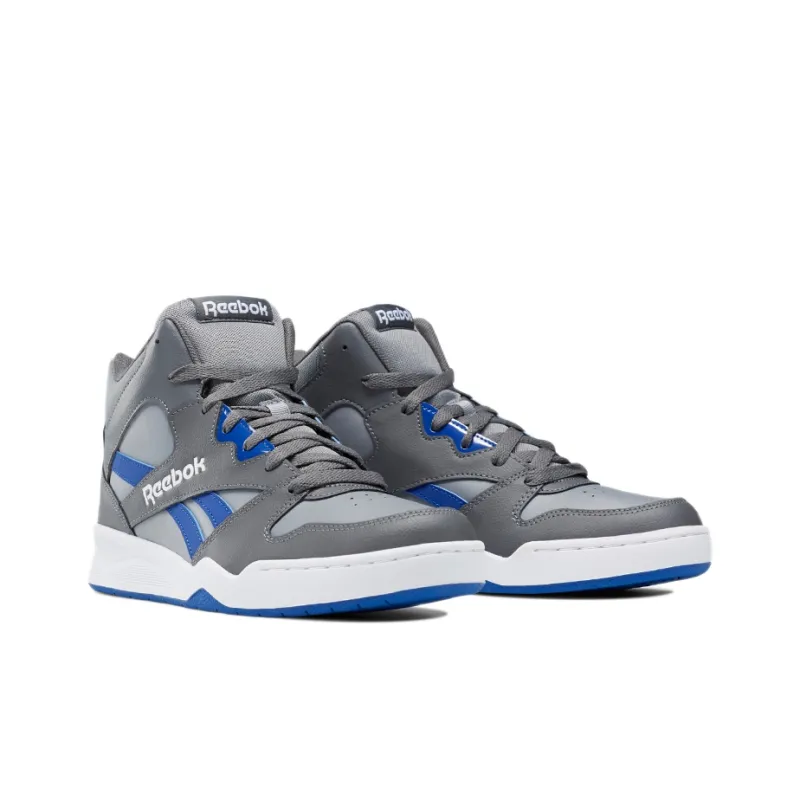 Reebok Royal BB4500 2 Hi Anti Slip Wear Resistant Mid Top Basketball Shoes Men's Gray Blue-2