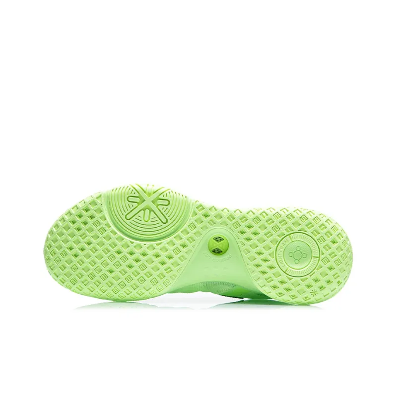 LINING 6 Throughout The Day Basketball Shoes Men Low Top Fluorescent Ice Yellow-4