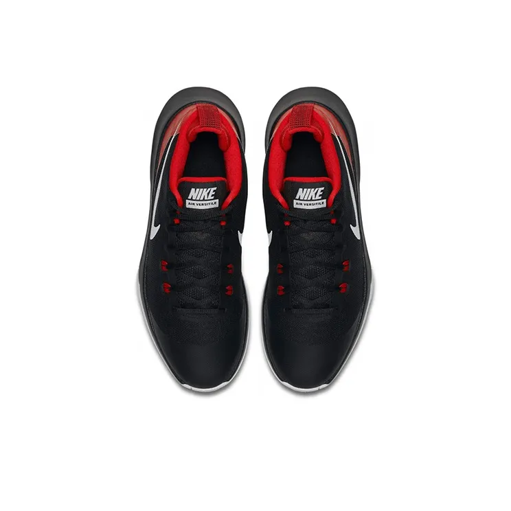 Nike Air Versitile Cushioning Anti Slip And Wear Resistant Low Top Performance Basketball Shoes Unisex Red Black White-3