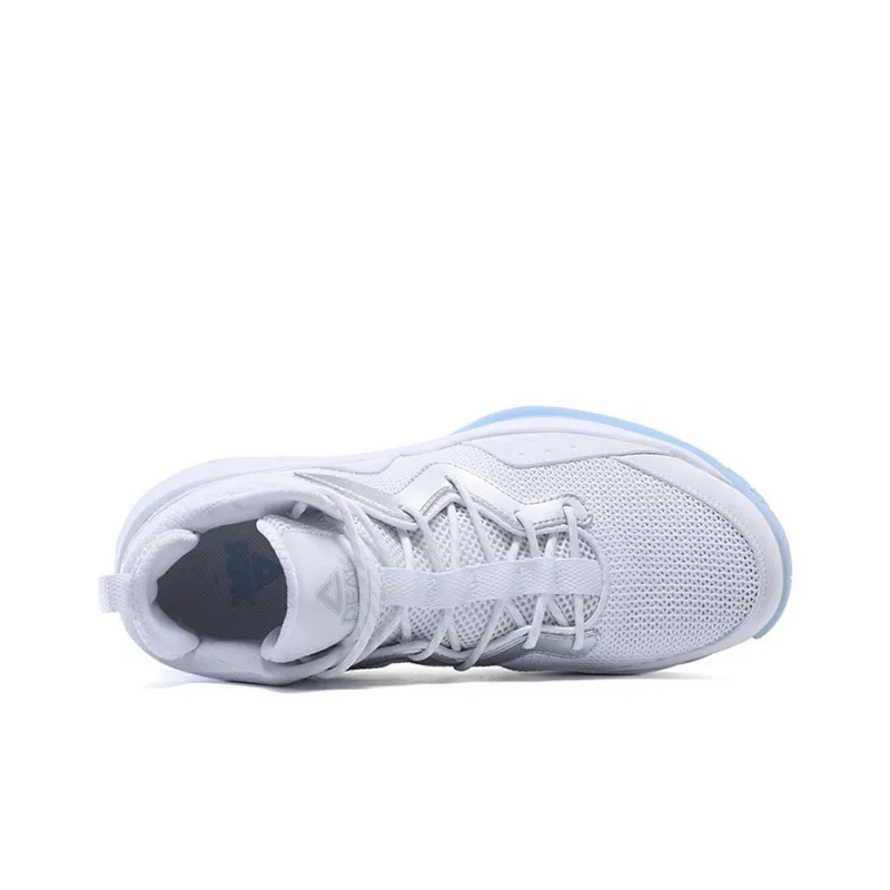 PEAK Basketball Shoes Men Mid Top Baymax/Silver-3
