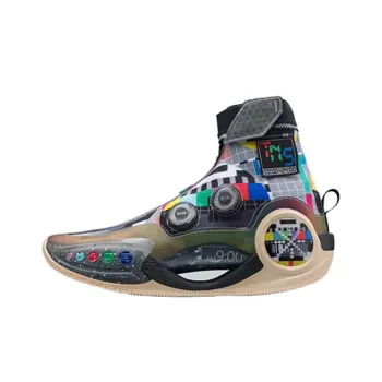 LINING WOW 9 Infinity Basketball Shoes Men High Top Black/Multicolor