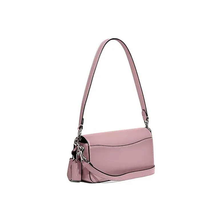 COACH Studio Cow Leather Baguette Bag Handbag, Shoulder Bag Women's Purple-1