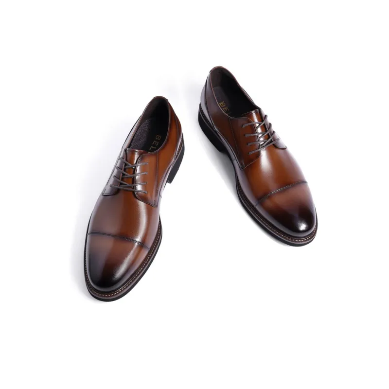 BELLE Dress Shoes Men Low Top Black/Brown-9