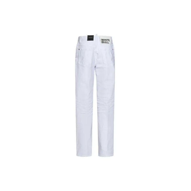 DSQUARED 2 High Waisted Straight Leg Jeans-1