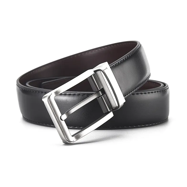 FREE RABBITⅡ Rotating Pin Buckle Cow Leather Leather Belts Men's Width  3.5cm-2