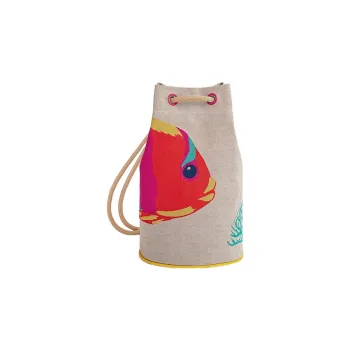 HERMES Canvas Bag, Bucket Bag, Crossbody Bag, Shoulder Bag Women's