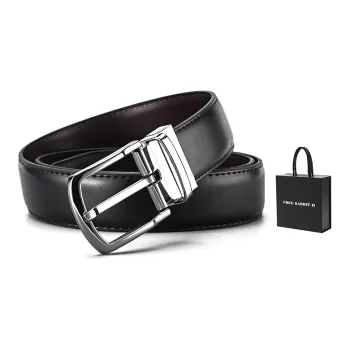 FREE RABBITⅡ Rotating Pin Buckle Cow Leather Leather Belts Men's Width: 3.5cm