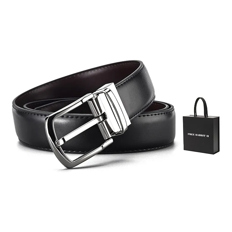FREE RABBITⅡ Rotating Pin Buckle Cow Leather Leather Belts Men's Width  3.5cm-9