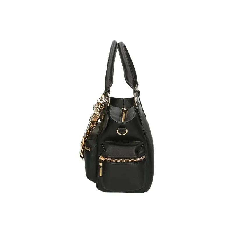 LOVE MOSCHINO Polyurethane Shoulder Bag, Crossbody Bag, Handbag Women's Black-2