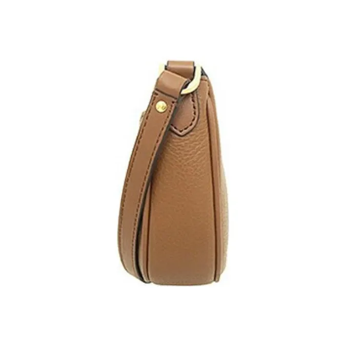 MICHAEL KORS Leather Crescent Bag, Shoulder Bag Trumpets Women's Leather Brown-1