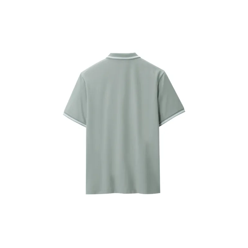 HLA Polo Shirts Men Antibacterial Anti Mite Light Pea Green J5-1