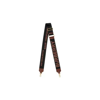 Burberry Horseferry Cow Leather Webbing Bag Strap Women's Brown