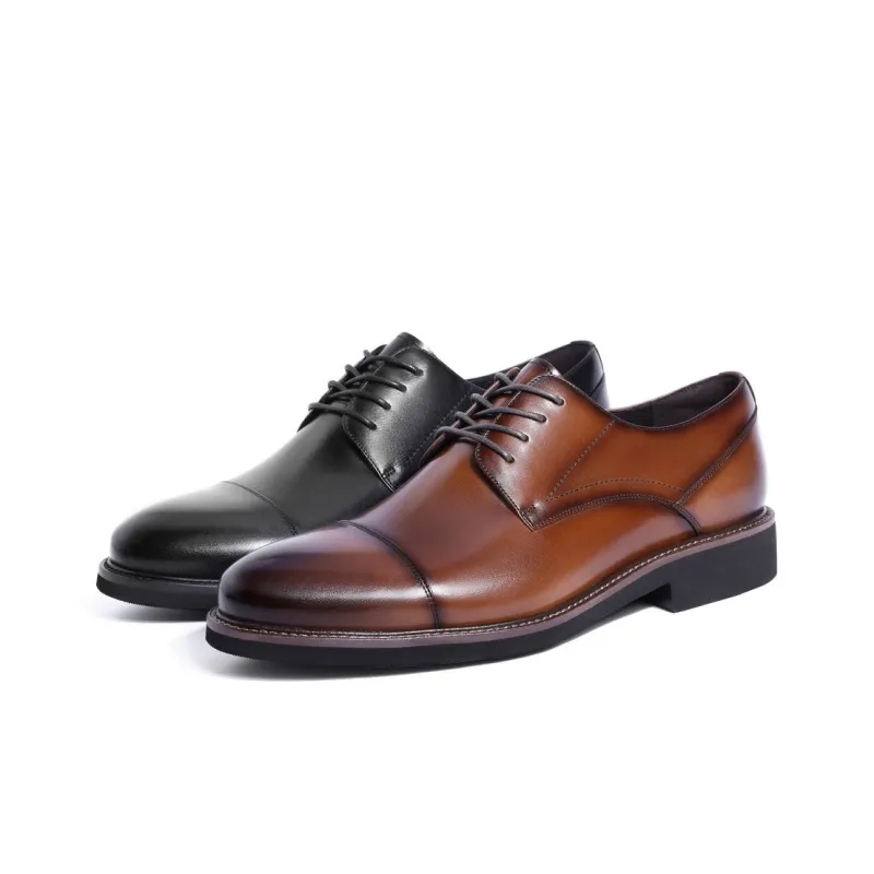 BELLE Dress Shoes Men Low Top Black/Brown-12