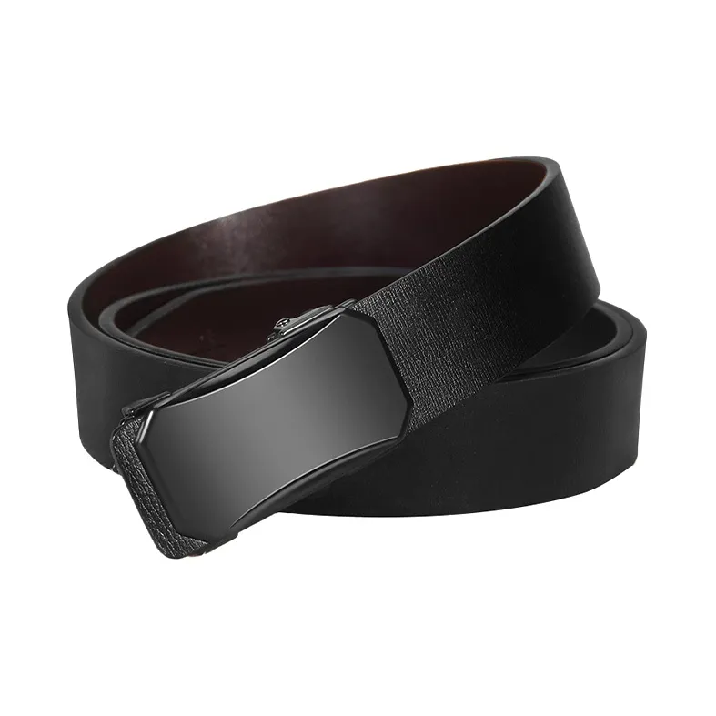 FREE RABBITⅡ Toothless Automatic Buckle Cow Leather Leather Belts Men's-5