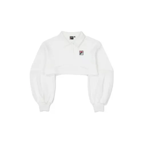FILA Cropped Coats Women's White