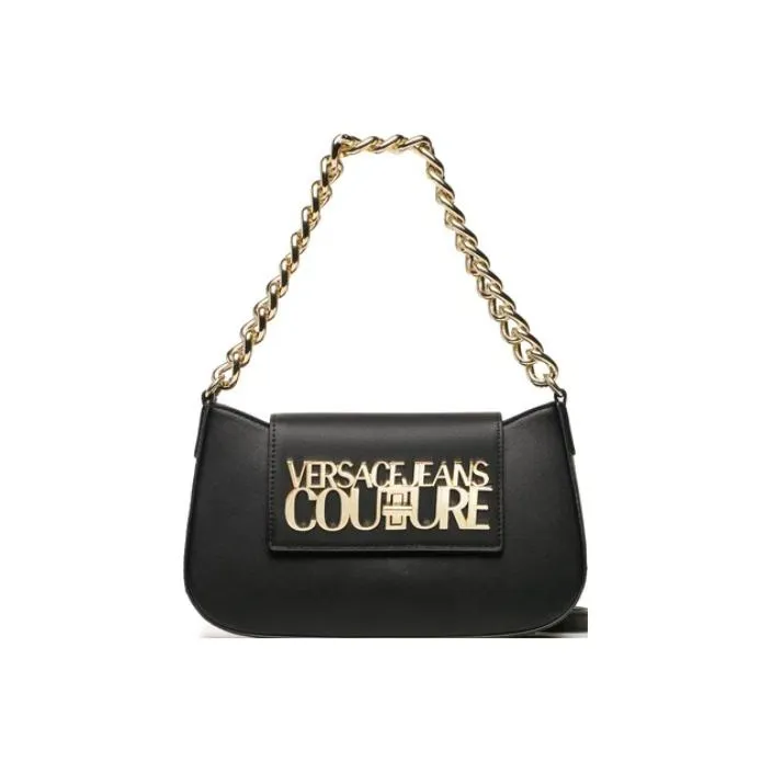 VERSACE JEANS COUTURE Polyester Chain Bag, Shoulder Bag Women's Black-2