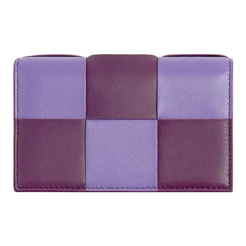 Bottega Veneta Cow Leather Wallet Women's Purple/Eggplant Purple