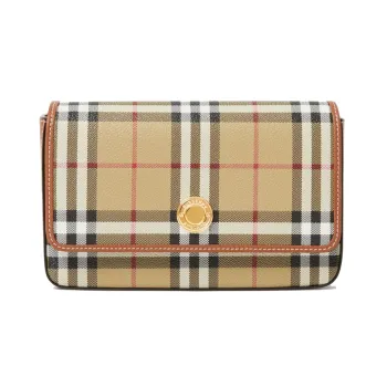 Burberry Leather Handheld Shoulder Bag Crossbody Bag Regular Women's Beige