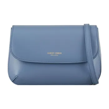 AMANI Cow Leather Shoulder Bag Mini Women's Blue