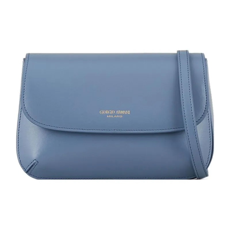 AMANI Cow Leather Shoulder Bag Mini Women's Blue-0