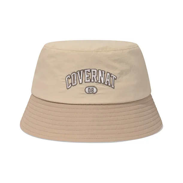 COVERNAT Cotton Bucket Hats Unisex White-3