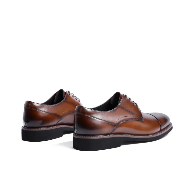 BELLE Dress Shoes Men Low Top Black/Brown-8