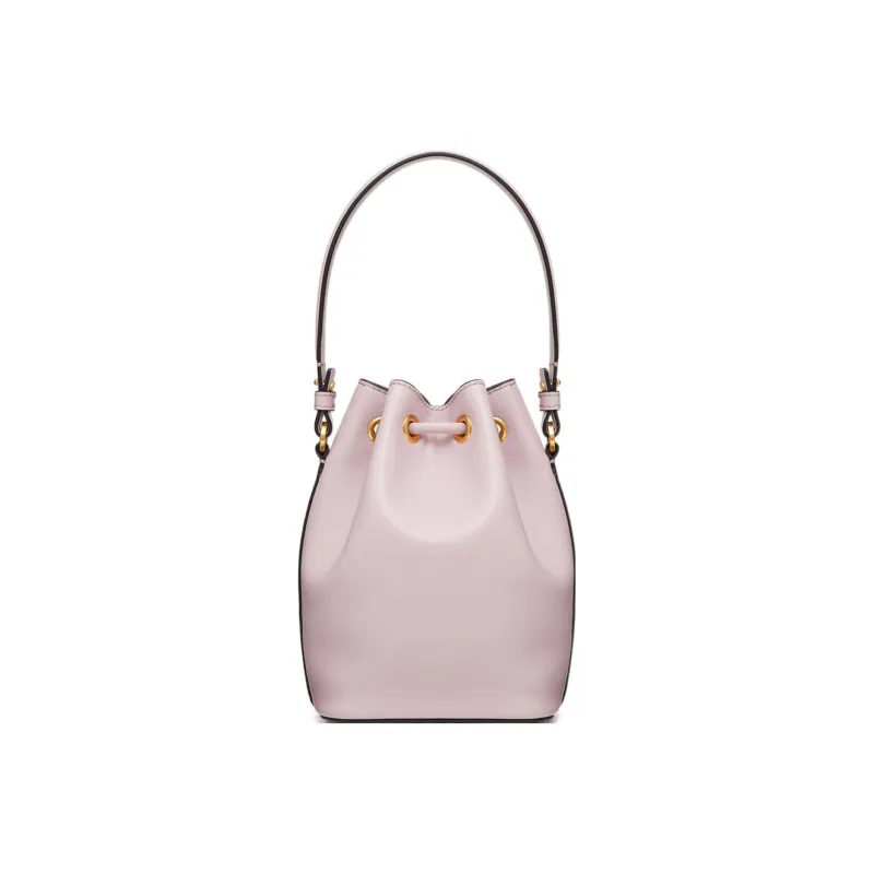 Valentino Vlogo Soft Sheepskin Bucket Bag, Shoulder Bag, Crossbody Bag, Handbag Mini Women's Pink-3