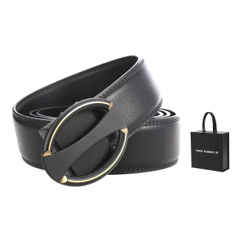 FREE RABBITⅡ New Arrival Cow Leather Belt With Automatic Buckle Leather Belts Men's Width  3.5cm