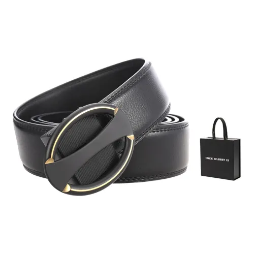 FREE RABBITⅡ New Arrival Cow Leather Belt With Automatic Buckle Leather Belts Men's Width  3.5cm