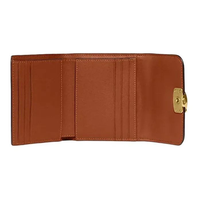 COACH Bandit Cow Leather Card Holders Coin Purses Wallets Women's Rogue Red-1