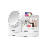 Mirror Strip Light Ceiling Fan[Pearl White]
