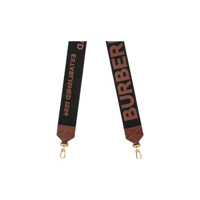 Burberry Horseferry Cow Leather Webbing Bag Strap Women's Brown-2