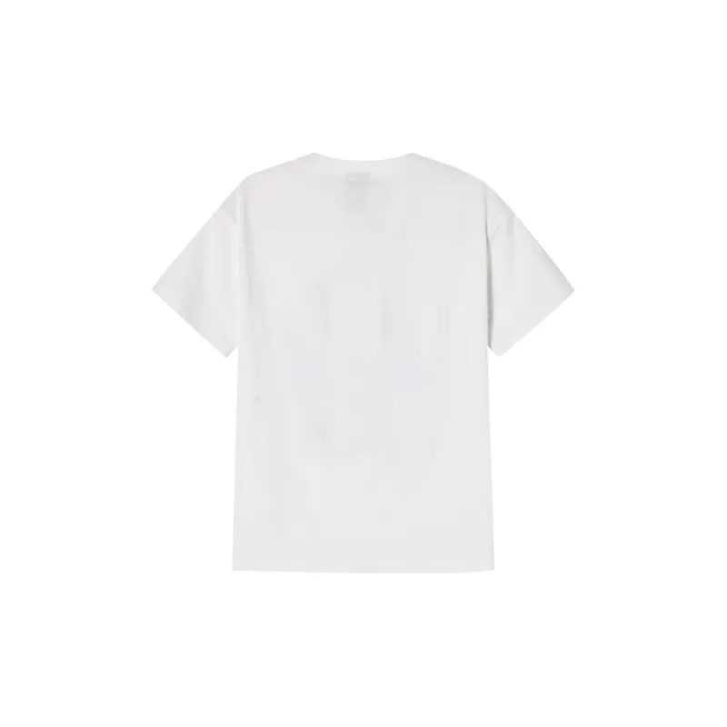TCH T Shirts Unisex White With Blue Logo-1