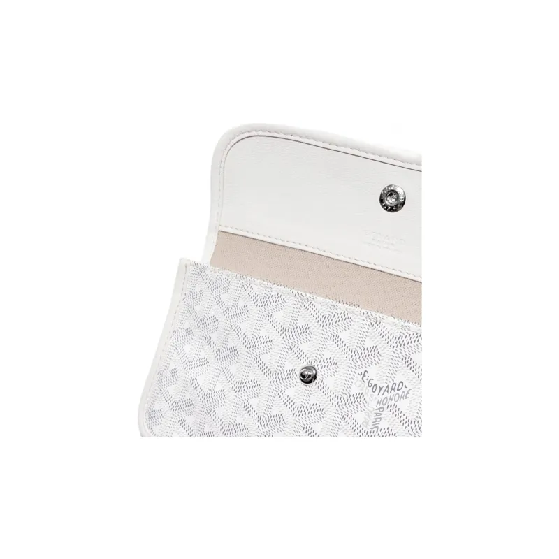 GOYARD Saint Louis Claire-Voie Canvas Cowhide One Shoulder Handbags Unisex White/Yellow-6