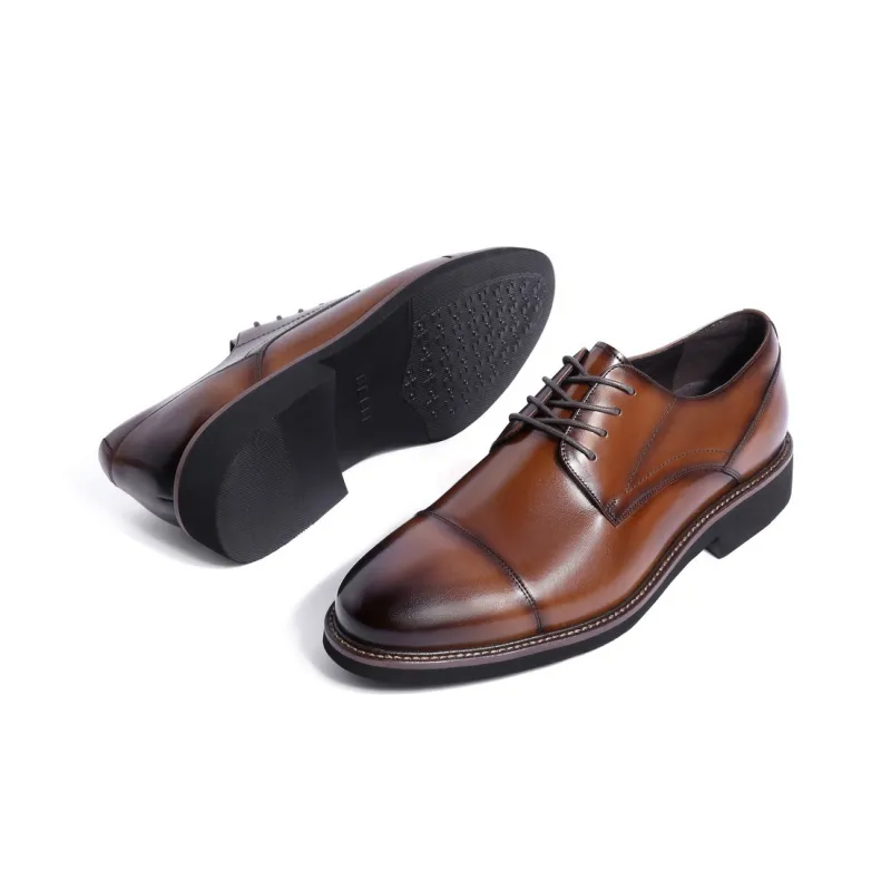 BELLE Dress Shoes Men Low Top Black/Brown-10