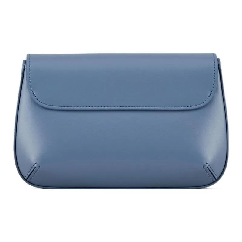 AMANI Cow Leather Shoulder Bag Mini Women's Blue-2
