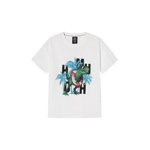 TCH T-Shirts Unisex White Base With Blue Label