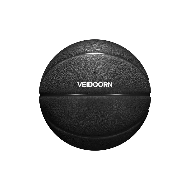 VEIDOORN PU Basketball Black White Size 7 Training Unisex-3