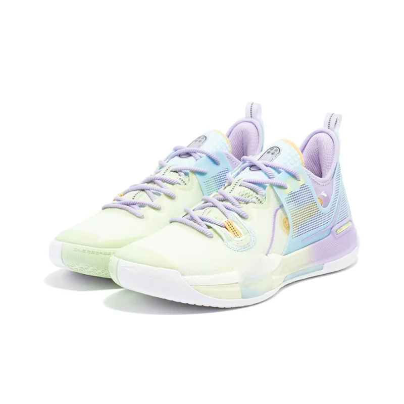 361° Burning War Basketball Shoes Men Low Top Blue-2